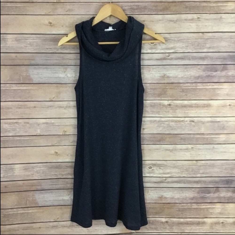 Socialite Navy Sleeveless Cowl Neck Dress